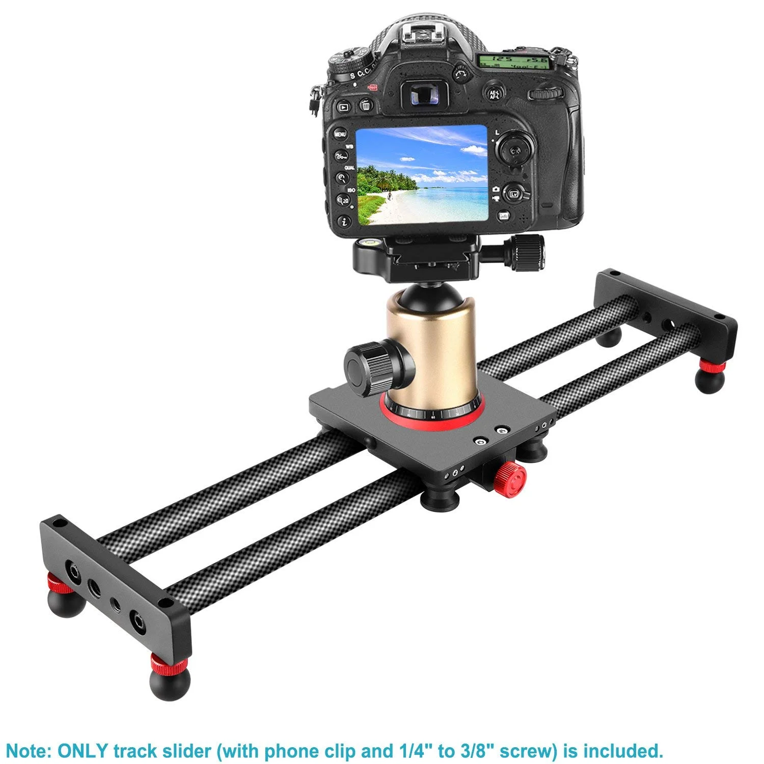 NEEWER CAMERA SLIDER CARBON FIBER DOLLY RAIL FOR $32.19