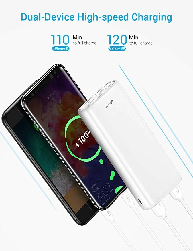20,000MAH PORTABLE POWER BANK CHARGER FOR $17.09