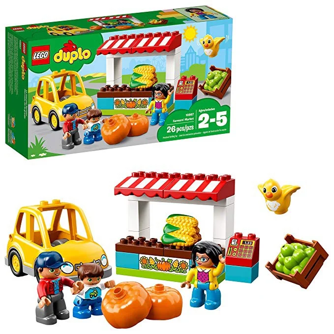LEGO DUPLO TOWN FARMERS MARKET BUILDING BLOCKS FOR $11.99
