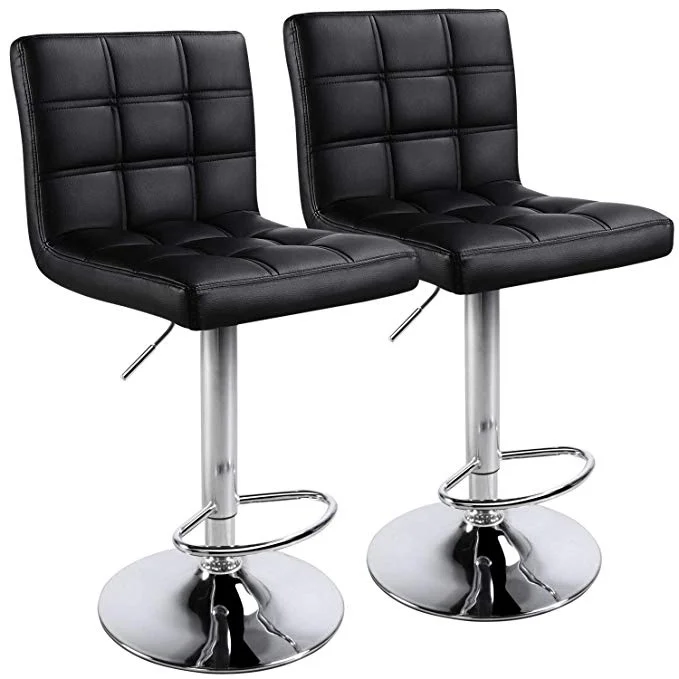 SET OF 2 ADJUSTABLE HEIGHT BAR STOOLS FOR $50.24