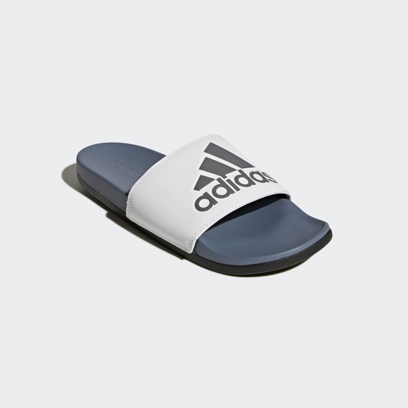 ADIDAS ADILETTE CLOUDFOAM PLUS LOGO SLIDES FOR $14.40