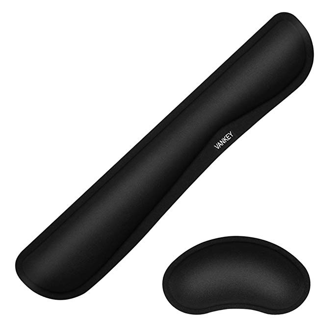 KEYBOARD WRIST REST PAD + MOUSE SILICA GEL WRIST REST SUPPORT FOR $4.27