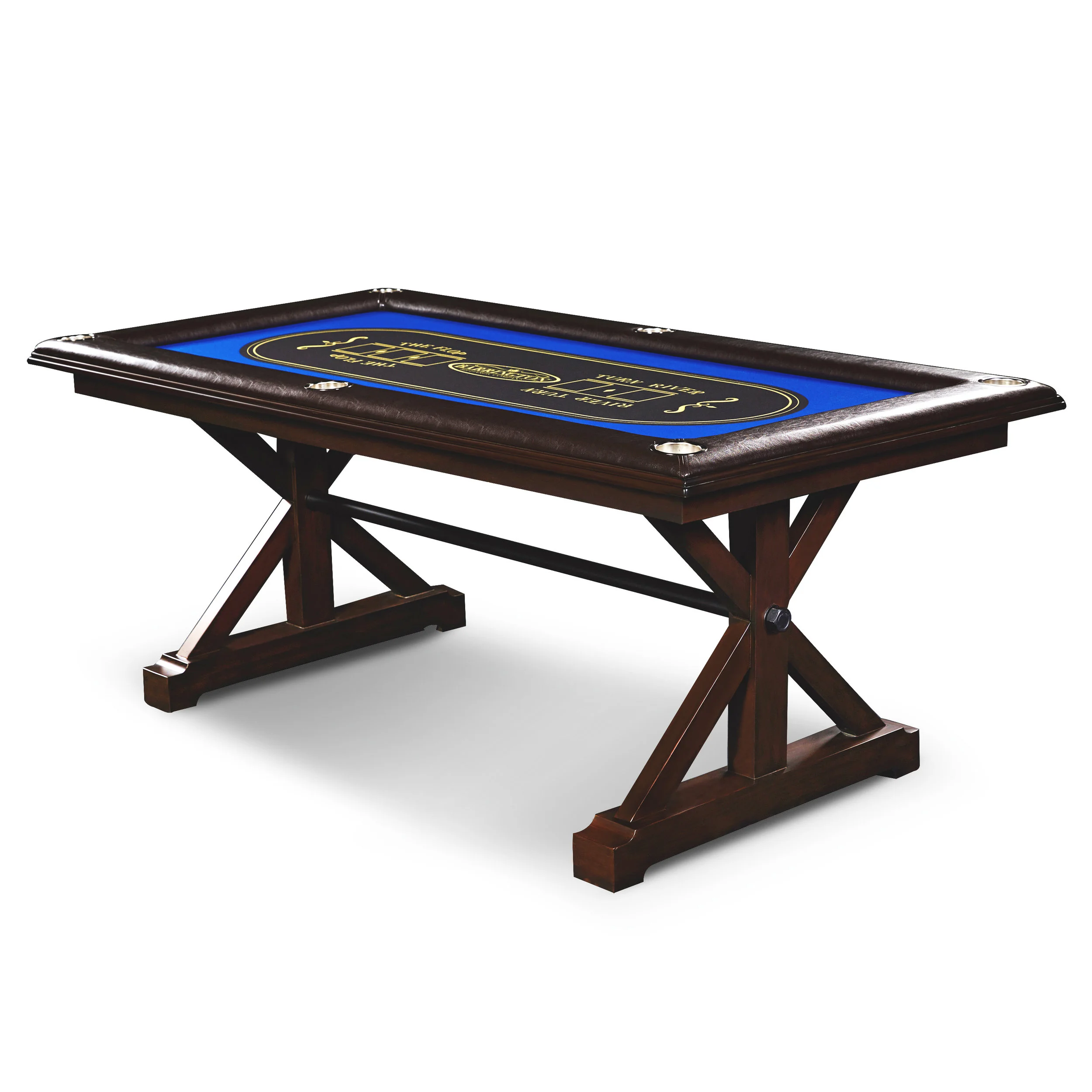 BARRINGTON PREMIUM SOLID WOOD POKER TABLE FOR $134.99