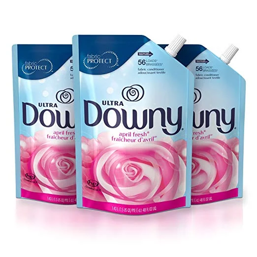 DOWNY ULTRA APRIL FRESH LIQUID FABRIC CONDITIONER SMART POUCH, FABRIC SOFTENER (3 PACK) FOR $5.82