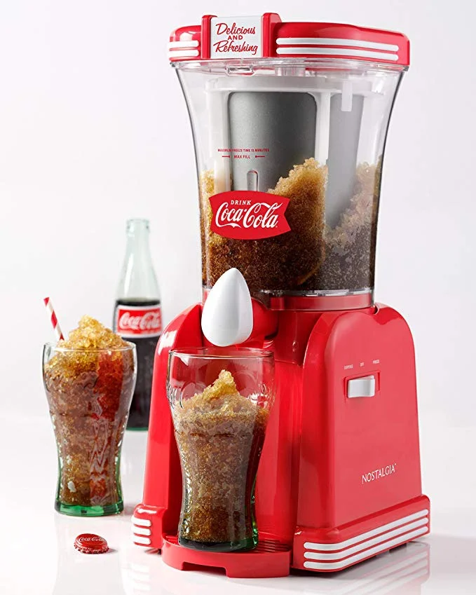 NOSTALGIA 32-OZ SLUSH DRINK MAKER - COKE RED FOR $32.93