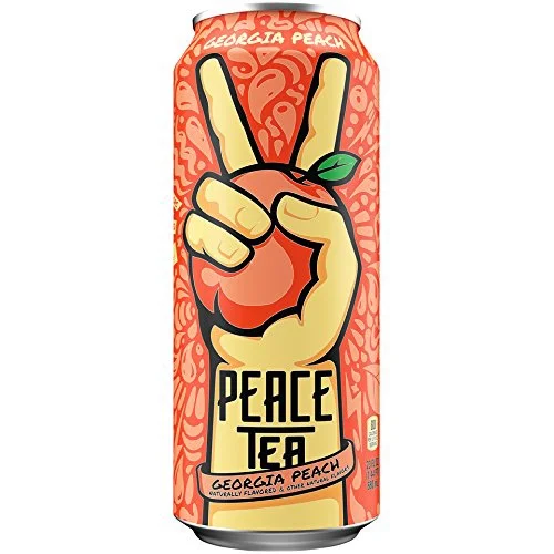 12 PACK OF PEACE TEA, GEORGIA PEACH FOR $10.99