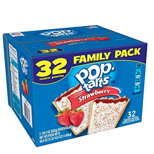 32 PACK OF FROSTED STRAWBERRY POP TARTS FOR $7.09