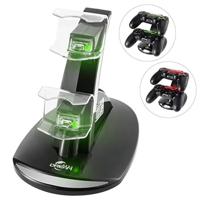 DUAL PS4 CONTROLLER CHARGING STATION FOR $6.29