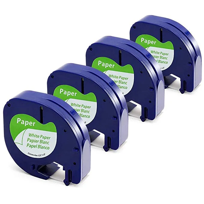 4 PACK OF REPLACEMENT REFILL LABEL TAPE FOR DYMO LABEL MAKERS FOR $5.34