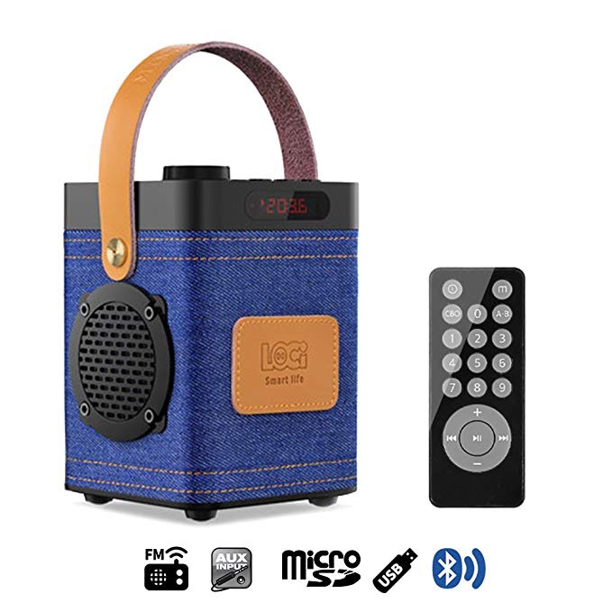 PORTABLE DENIM WIRELESS BLUETOOTH SPEAKER FOR $9.90