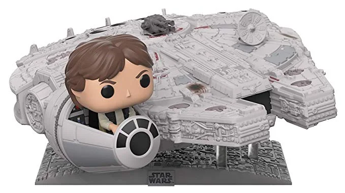 FUNKO POP! DELUXE: STAR WARS - MILLENNIUM FALCON WITH HAN SOLO FOR $64.99