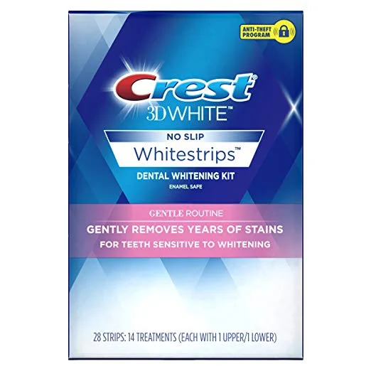 CREST 3D WHITE WHITESTRIPS GENTLE ROUTINE TEETH WHITENING KIT (14 TREATMENTS) FOR $19.99