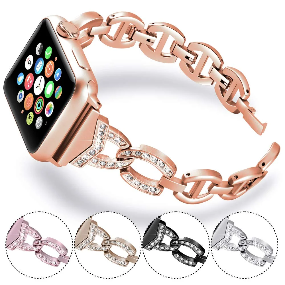 RHINESTONE APPLE WATCH BANDS FOR $9.20