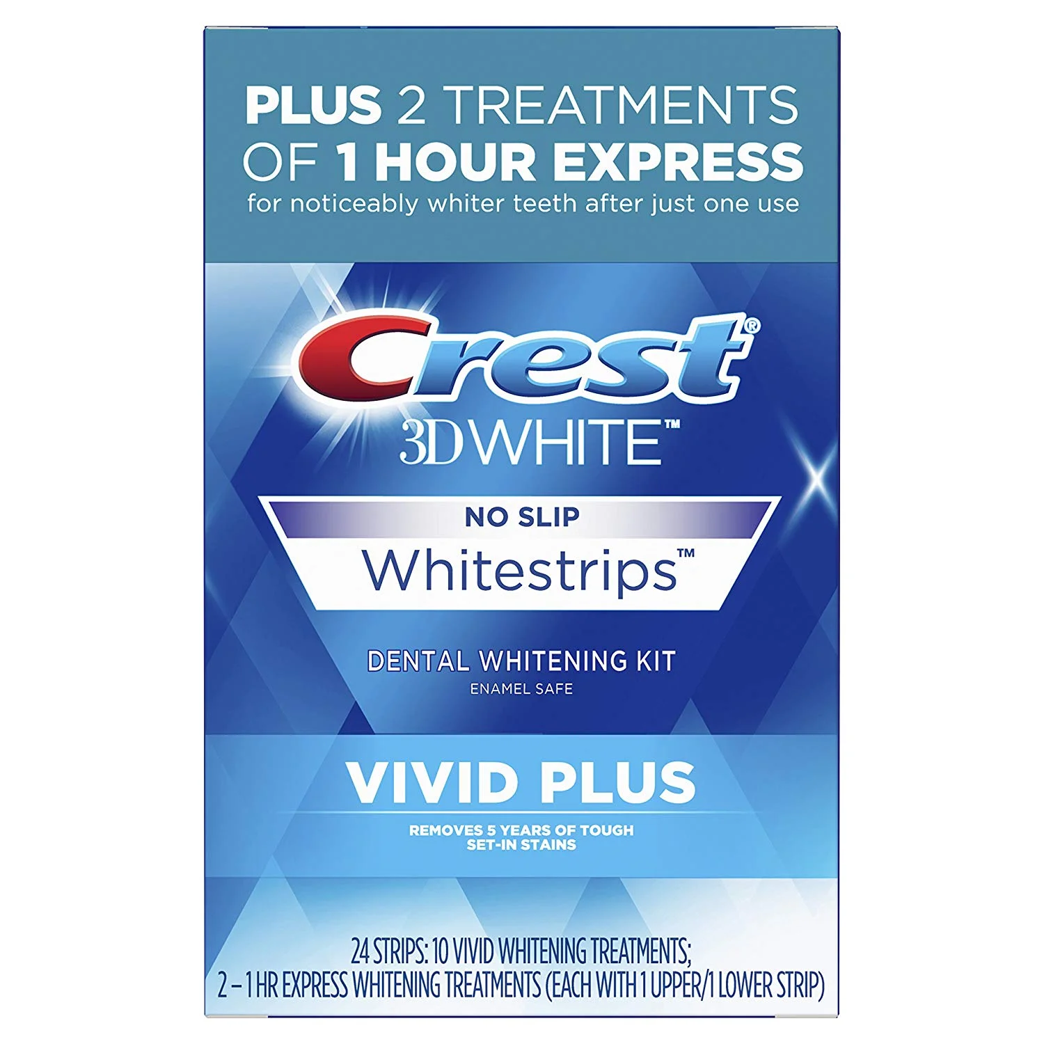 24 STRIPS OF CREST 3D WHITE WHITESTRIPS VIVID PLUS FOR $21.99