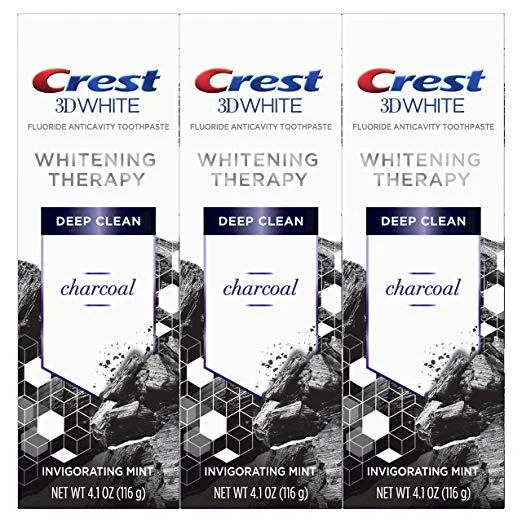 3 PACK OF CREST CHARCOAL 3D WHITE TOOTHPASTE FOR $13.91