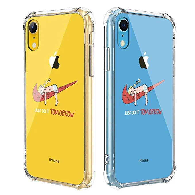 JUST DO IT TOMORROW TRANSPARENT IPHONE CASES FOR $4.99