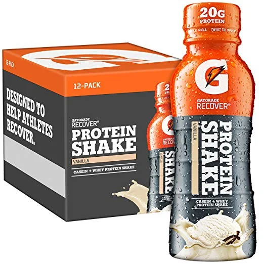 12 PACK OF GATORADE RECOVER VANILLA PROTEIN SHAKES FOR $11.40