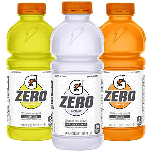 12 PACK OF GATORADE ZERO SUGAR THIRST QUENCHER, 3 FLAVOR VARIETY PACK FOR $6.11