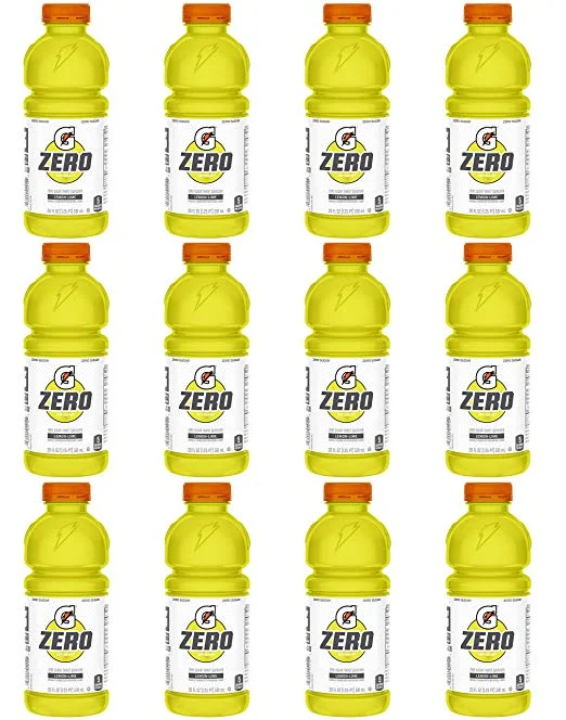 12 PACK OF LEMON-LIME GATORADE ZERO SUGAR THIRST QUENCHER FOR $6.72