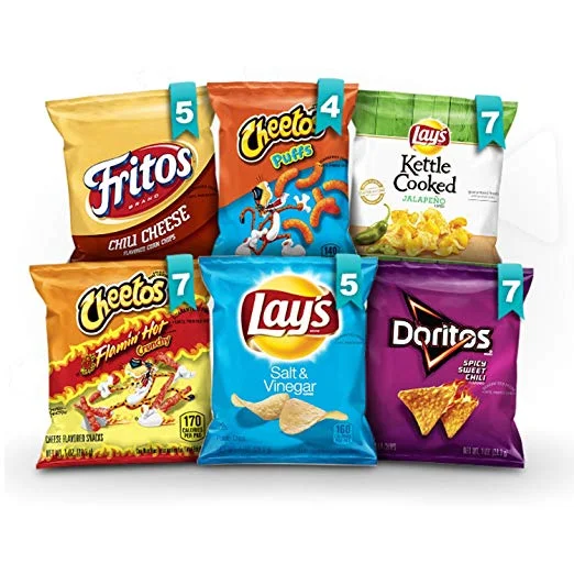 35 SNACK BAGS OF FRITO-LAY BOLD MIX VARIETY PACK FOR $10.28