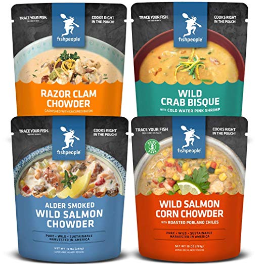 FISHPEOPLE WILD SEAFOOD SOUP + CHOWDER VARIETY PACK FOR $11.85