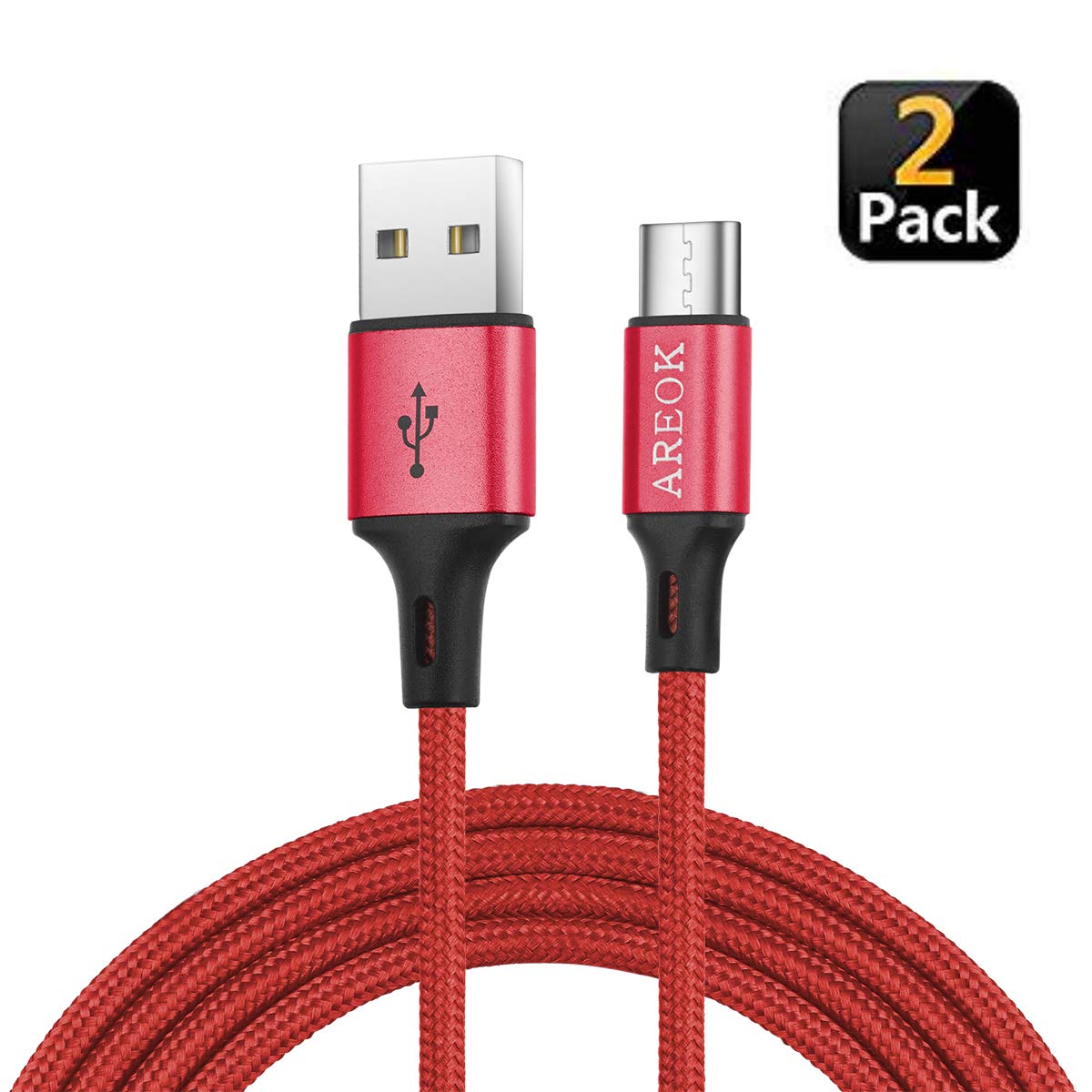2 PACK OF USB TYPE C CHARGING CABLES FOR $5.40