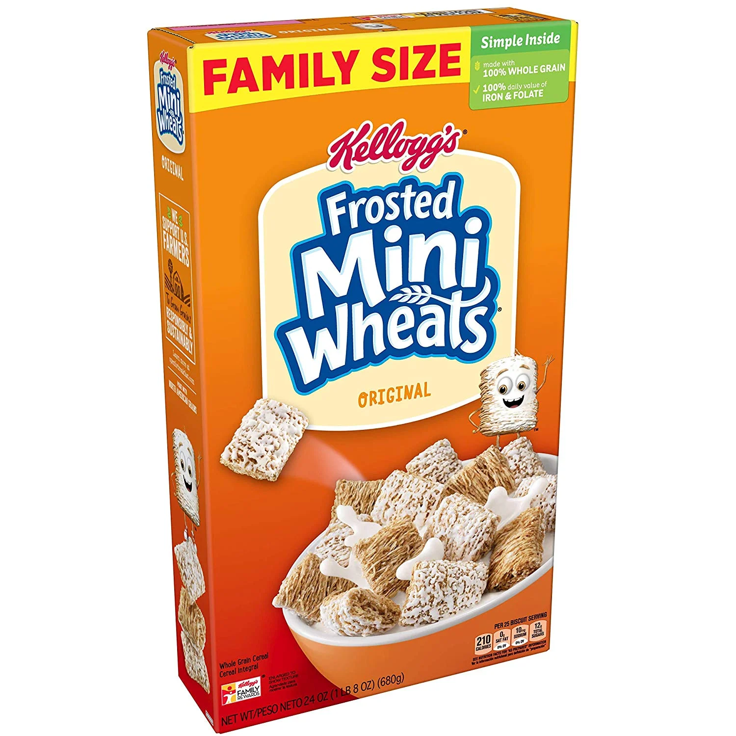 FAMILY SIZE BOX OF FROSTED MINI-WHEATS FOR $1.79
