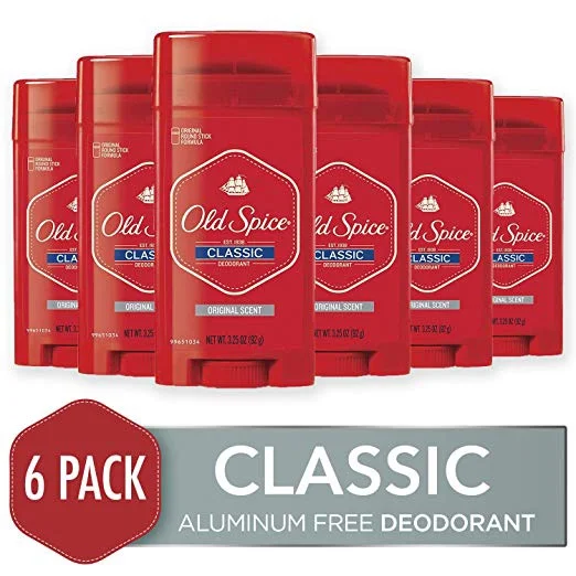 6 PACK OF OLD SPICE CLASSIC DEODORANT FOR $10.47