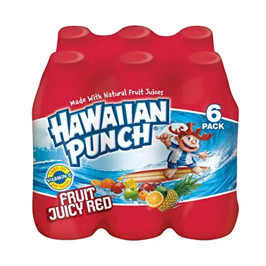 24 PACK OF HAWAIIAN PUNCH FRUIT JUICY RED (4 - 6 PACKS) FOR $8.98