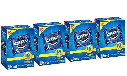 72 SNACK PACKS OF OREO CHOCOLATE SANDWICH COOKIES FOR $18.01