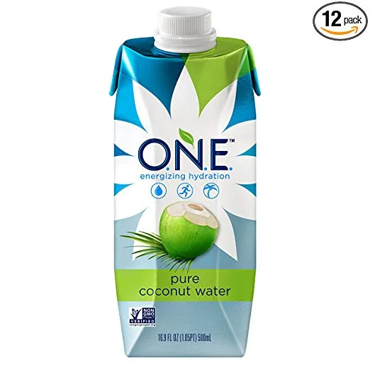 12 PACK OF O.N.E. 100% PURE COCONUT WATER FOR $17.80
