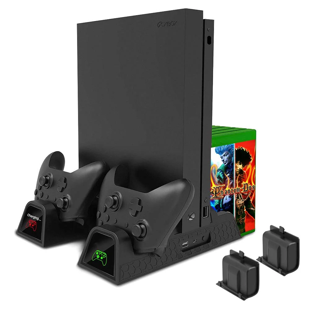 VERTICAL GAME BRACKET + XBOX COOLING STATION + DUAL CONTROLLER CHARGING DOCK FOR $27.29