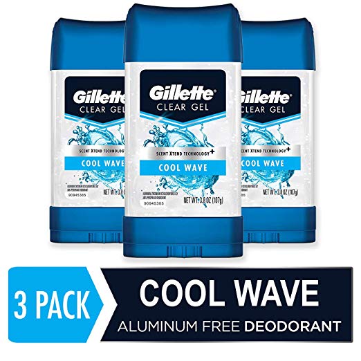 3 PACK OF COOL WAVE GILLETTE ANTPERSPIRANT DEODORANT FOR $6.72