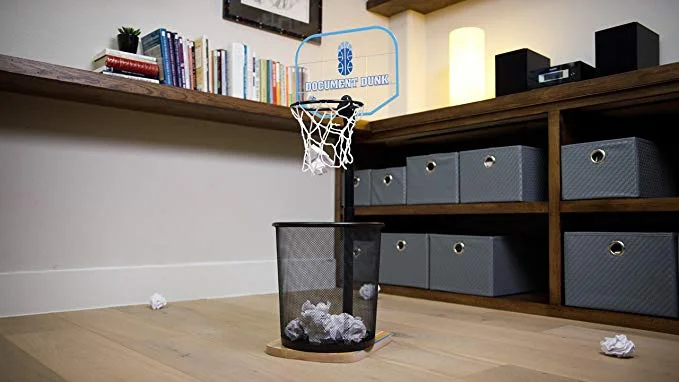 OFFICE TRASH CAN BASKETBALL HOOP FOR $19.95