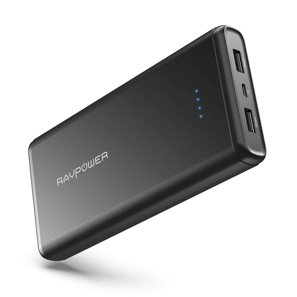 RAVPOWER 20,000MAH PORTABLE USB EXTERNAL BATTERY PACK FOR $24.12