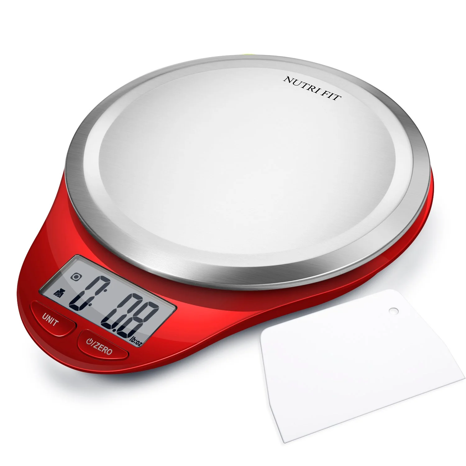 DIGITAL KITCHEN SCALE WITH DOUGH SCRAPER FOR $5.37
