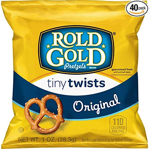 40 SNACK BAGS OF ROLD GOLD TINY TWISTS PRETZELS&nbsp;FOR $9.66