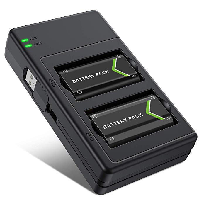 XBOX CONTROLLER RECHARGEABLE BATTERY PACK + TWO 2,200MAH RECHARGEABLE BATTERIES FOR $14.99