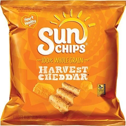 40 SNACK BAGS OF SUNCHIPS MULTIGRAIN HARVEST CHEDDAR FOR $10.23
