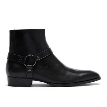 STEVE MADDEN SEBASTIAN LEATHER BOOTS FOR $42.00