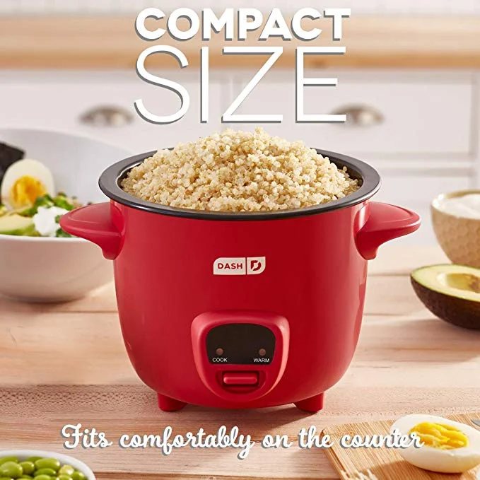 MINI RICE COOKER WITH REMOVABLE NONSTICK POT FOR $18.64