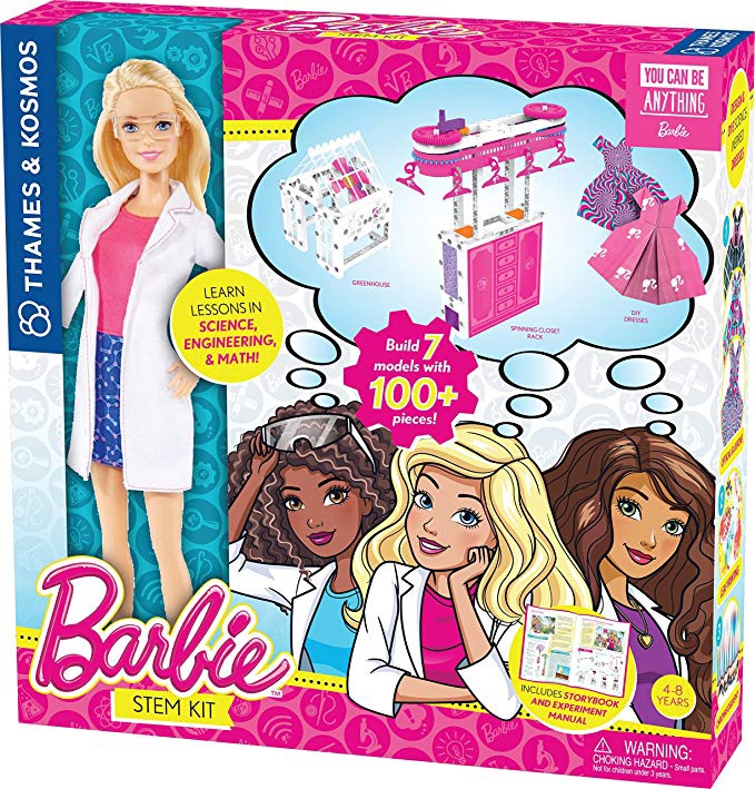 THAMES &amp; KOSMOS BARBIE STEM KIT WITH BARBIE SCIENTIST DOLL FOR $7.48
