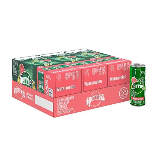 30 PACK OF PERRIER WATERMELON FLAVORED CARBONATED MINERAL WATER FOR $9.83