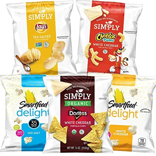 36 SNACK BAGS OF SIMPLY &amp; SMARTFOOD DELIGHTS VARIETY PACK FOR $9.66