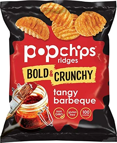 24 SNACK BAGS OF POPCHIPS SINGLE SERVE POTATO RIDGES FOR $19.01