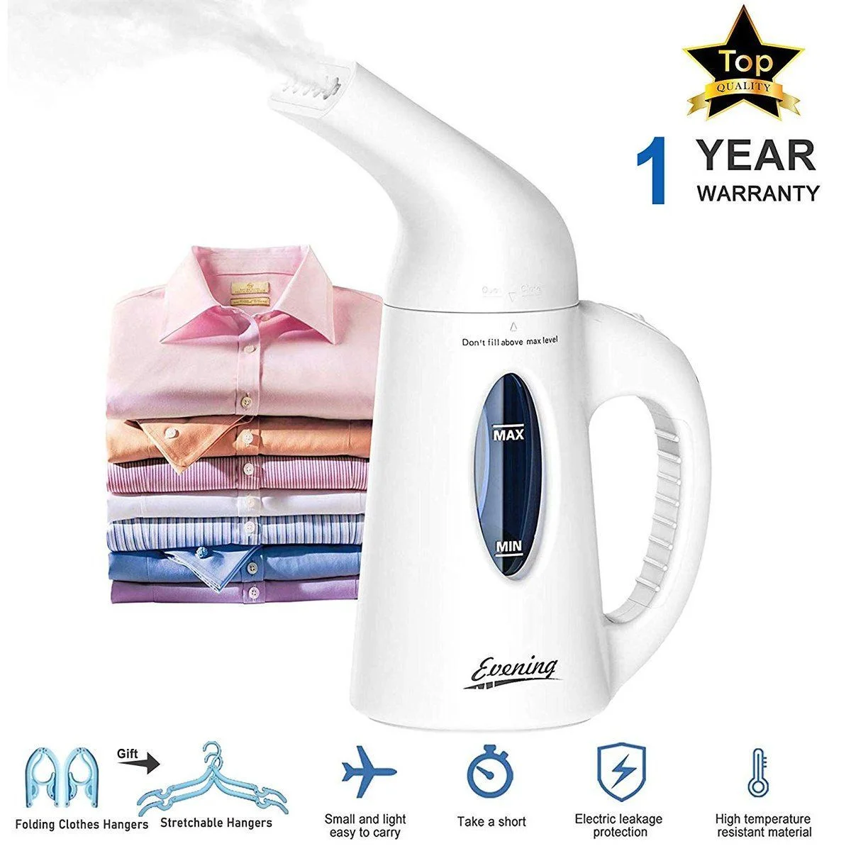 HANDHELD CLOTHES STEAMER FOR $11.49