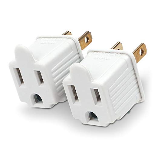 2 PACK OF CYBERPOWER GROUNDING OUTLET ADAPTERS FOR $1.45