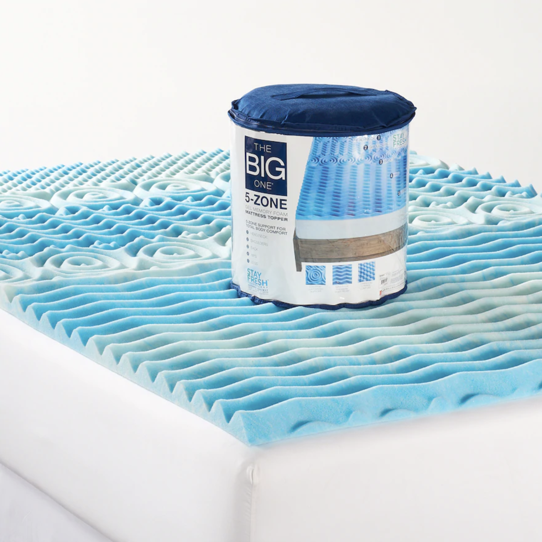 BIG ONE GEL MATTRESS TOPPER +&nbsp;BIG ONE PILLOWS&nbsp;+ 2&nbsp;BIG ONE BATH TOWELS&nbsp;FOR $35.66