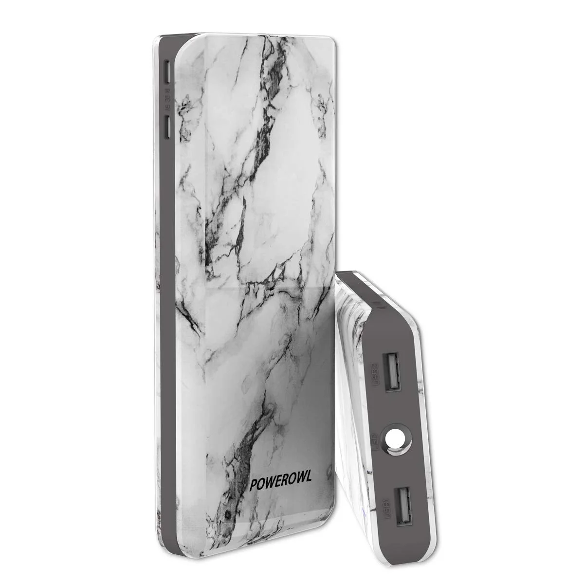 MARBLE DESIGN 20,000MAH PORTABLE POWER BANK WITH BUILT-IN LED FLASHLIGHT FOR $19.79