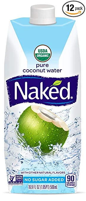 12 PACK OF NAKED JUICE 100% ORGANIC PURE COCONUT WATER&nbsp;FOR $19.37